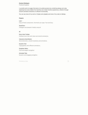 Screenshot of Gustavo Rodrigues