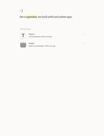 Screenshot of appmakes