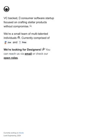 Screenshot of Look Engineering