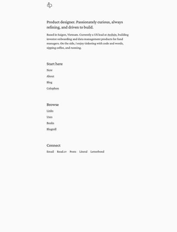 Screenshot of Curtis Upshall