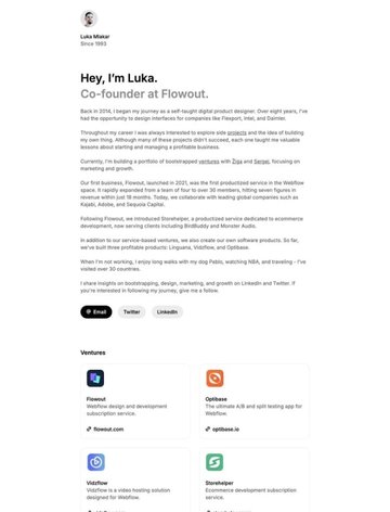 Screenshot of Luka Mlakar