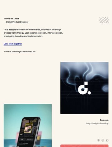 Screenshot of Michiel de Graaf