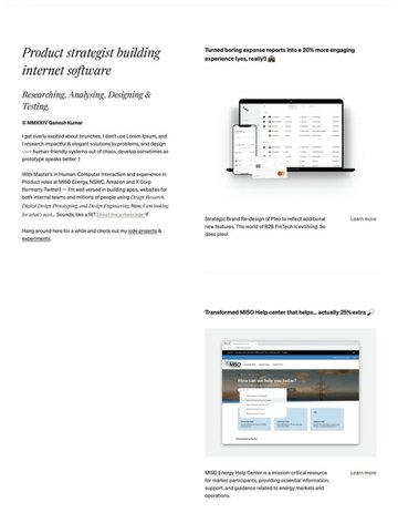 Screenshot of Ganesh Kumar