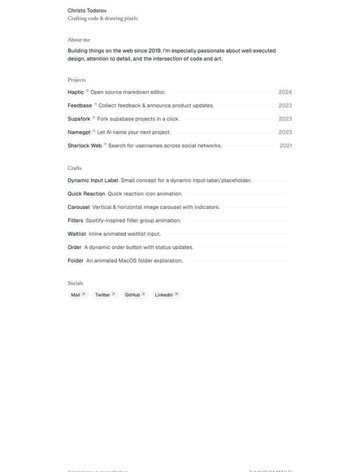 Screenshot of Christo Todorov