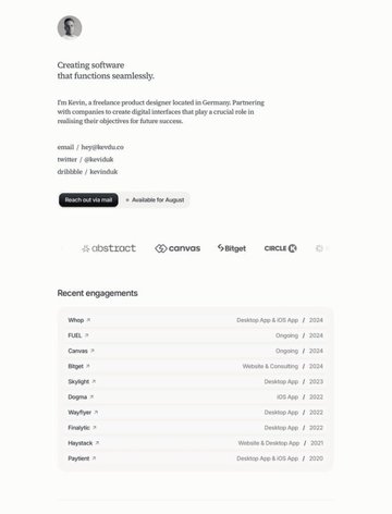 Screenshot of Kevin Dukkon