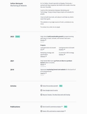 Screenshot of Sofian BETTAYEB