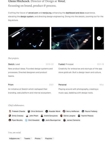 Screenshot of Glenn Hitchcock