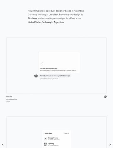 Screenshot of Gonzalo GarcÃ­a Paz