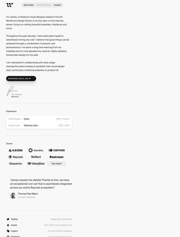 Screenshot of Wireframe