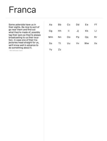 Screenshot of Daily Font