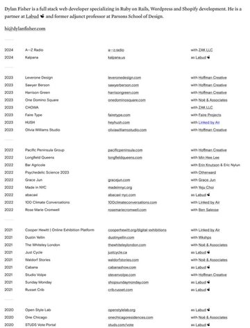 Screenshot of Dylan Fisher