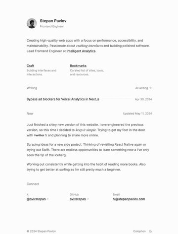 Screenshot of Stepan Pavlov