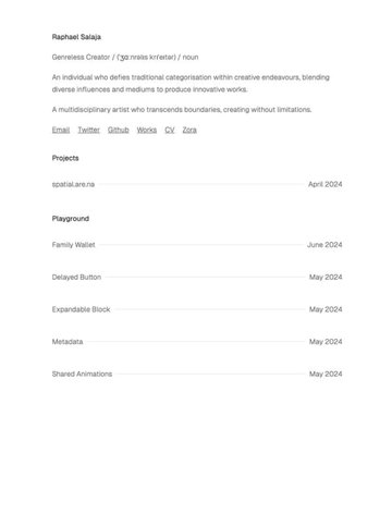 Screenshot of Raphael Salaja