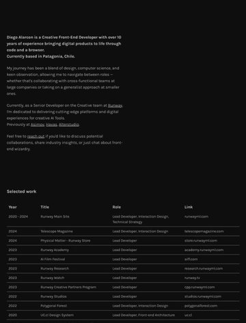 Screenshot of Diego Alarcon