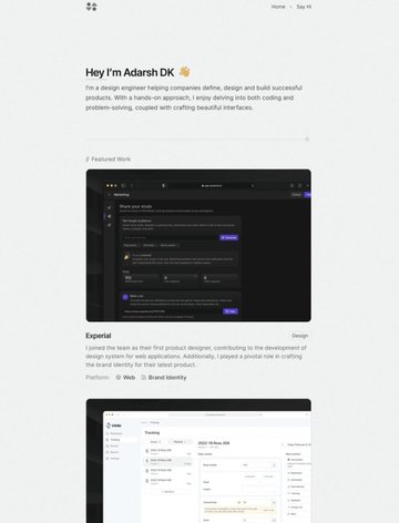 Screenshot of Adarsh DK