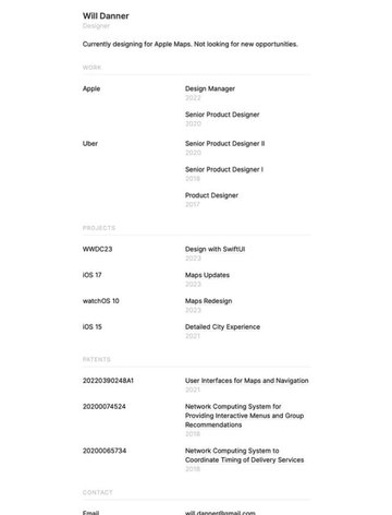 Screenshot of Will Danner