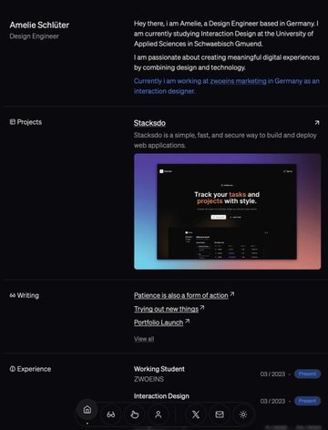 Screenshot of Amelie - Design Engineer