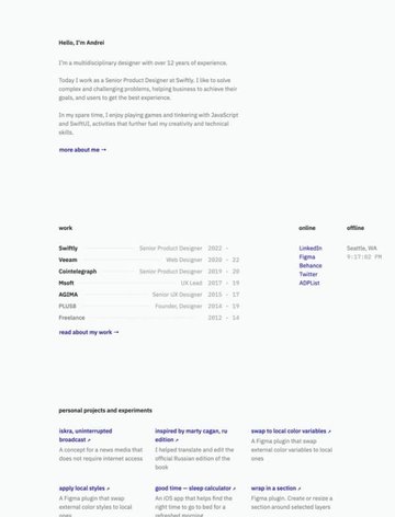 Screenshot of andrei alikimovich