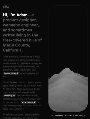 Screenshot of Adam Noffsinger