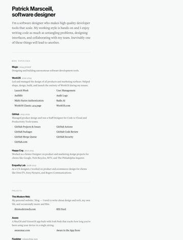 Screenshot of Patrick Marsceill