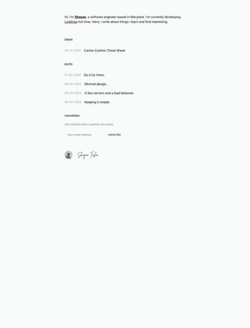 Screenshot of Shayan