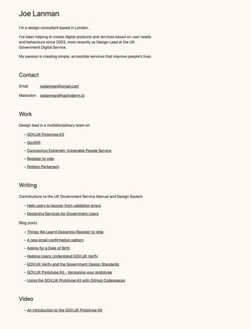 Screenshot of Joe Lanman