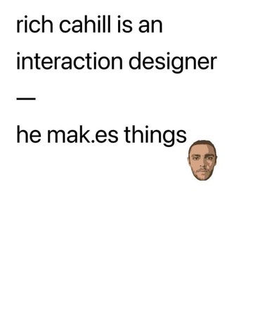 Screenshot of Rich Cahill