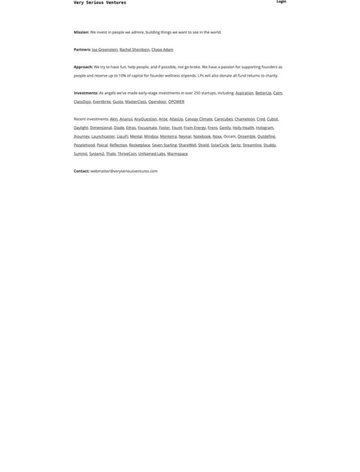 Screenshot of Very Serious Ventures