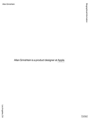 Screenshot of Allan Grinshtein