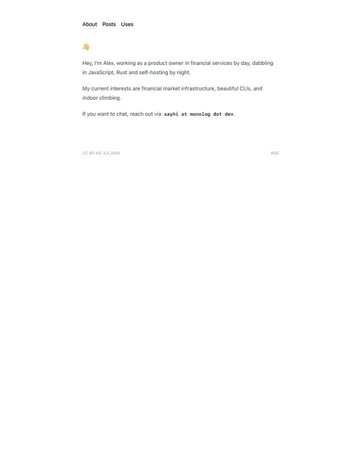 Screenshot of Monolog