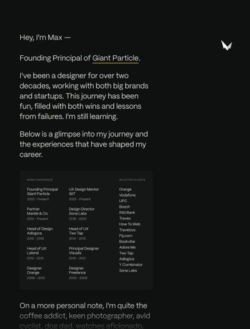 Screenshot of Max Marele