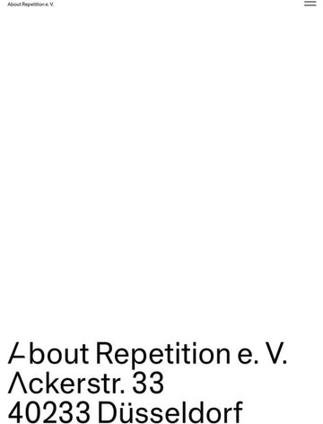 Screenshot of About Repetition