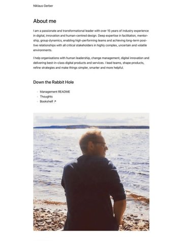 Screenshot of Niklaus Gerber