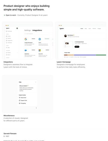 Screenshot of Sarvesh Pansare