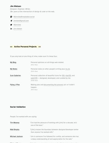 Screenshot of Jim Nielsen