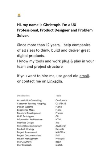 Screenshot of Christoph Beringer