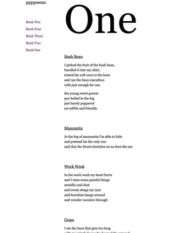 Screenshot of ppppoems