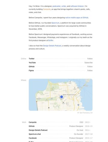 Screenshot of Brian Lovin