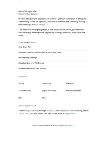 Screenshot of Hiran Venugopalan