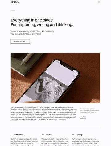 Screenshot of Gather