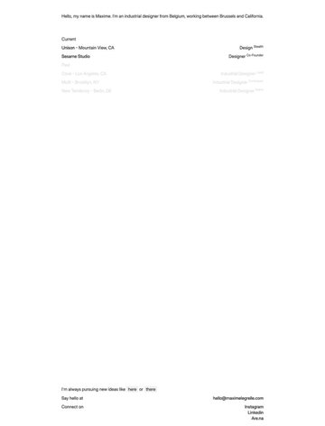 Screenshot of Maxime le Grelle