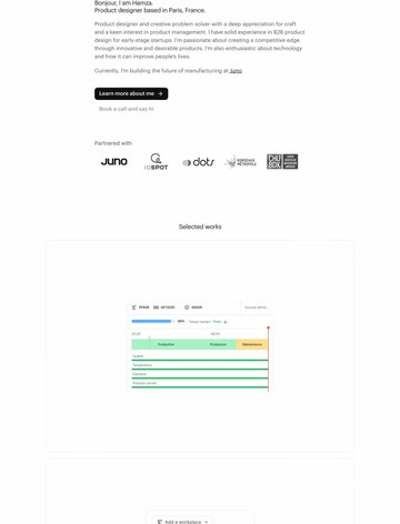 Screenshot of Hamza Alabou