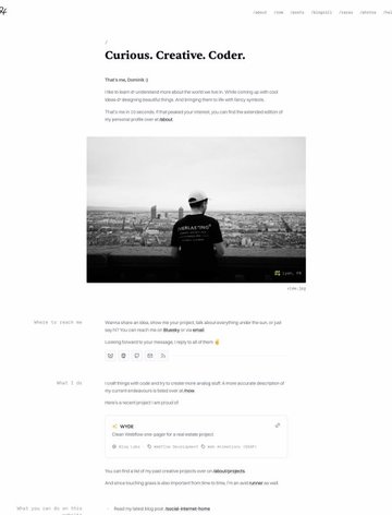 Screenshot of Dominik Hofer