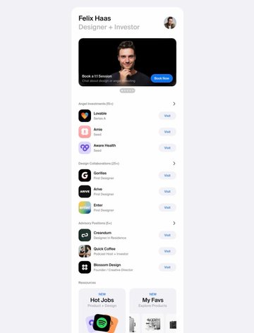 Screenshot of Felix Haas