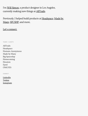 Screenshot of Will Simon