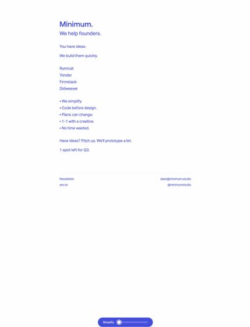 Screenshot of Minimum