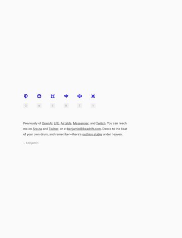 Screenshot of Benjamin Zweig