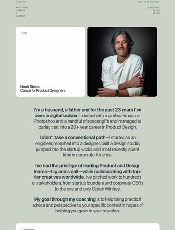 Screenshot of Noah Stokes