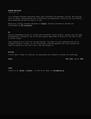 Screenshot of Andrés Martínez