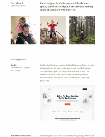 Screenshot of Dan Miloch